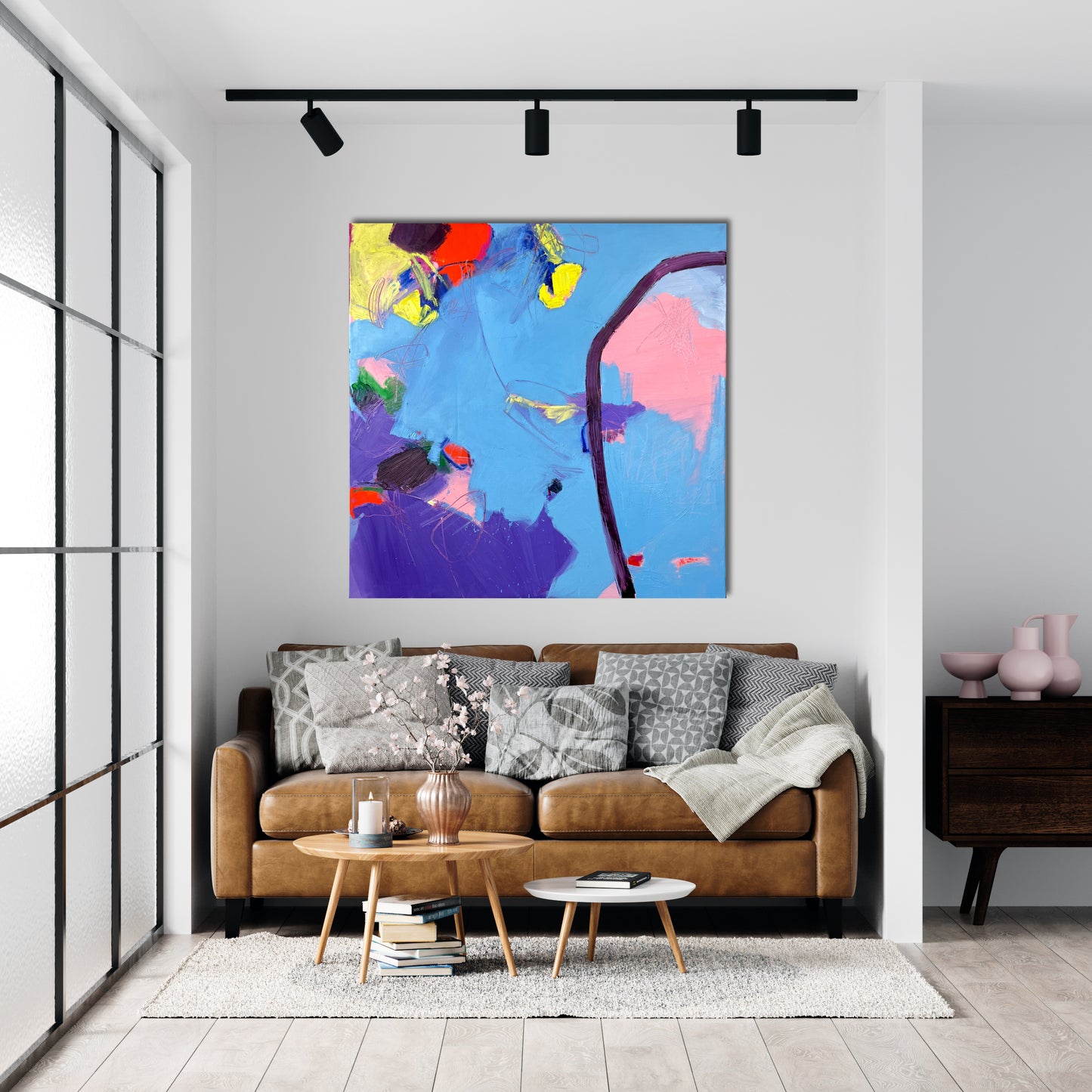 Original Abstraction. Colorful Abstract Art.