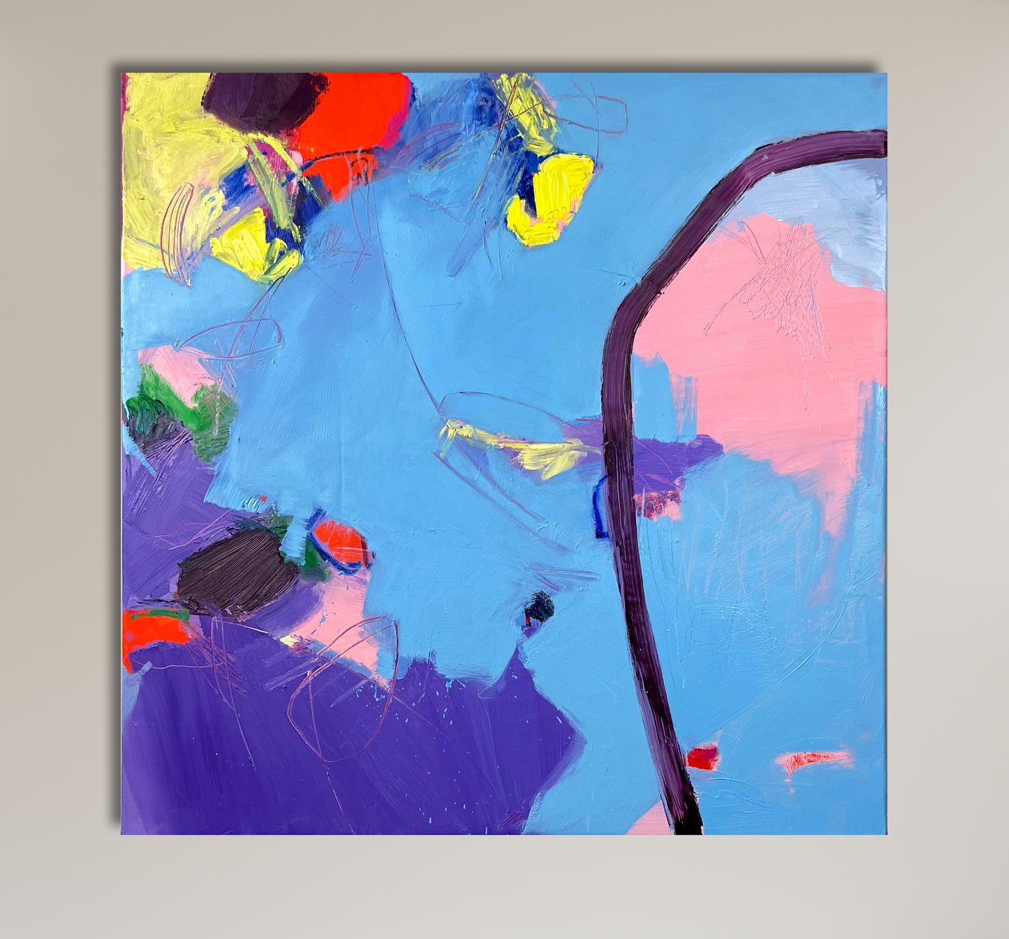 Original Abstraction. Colorful Abstract Art.