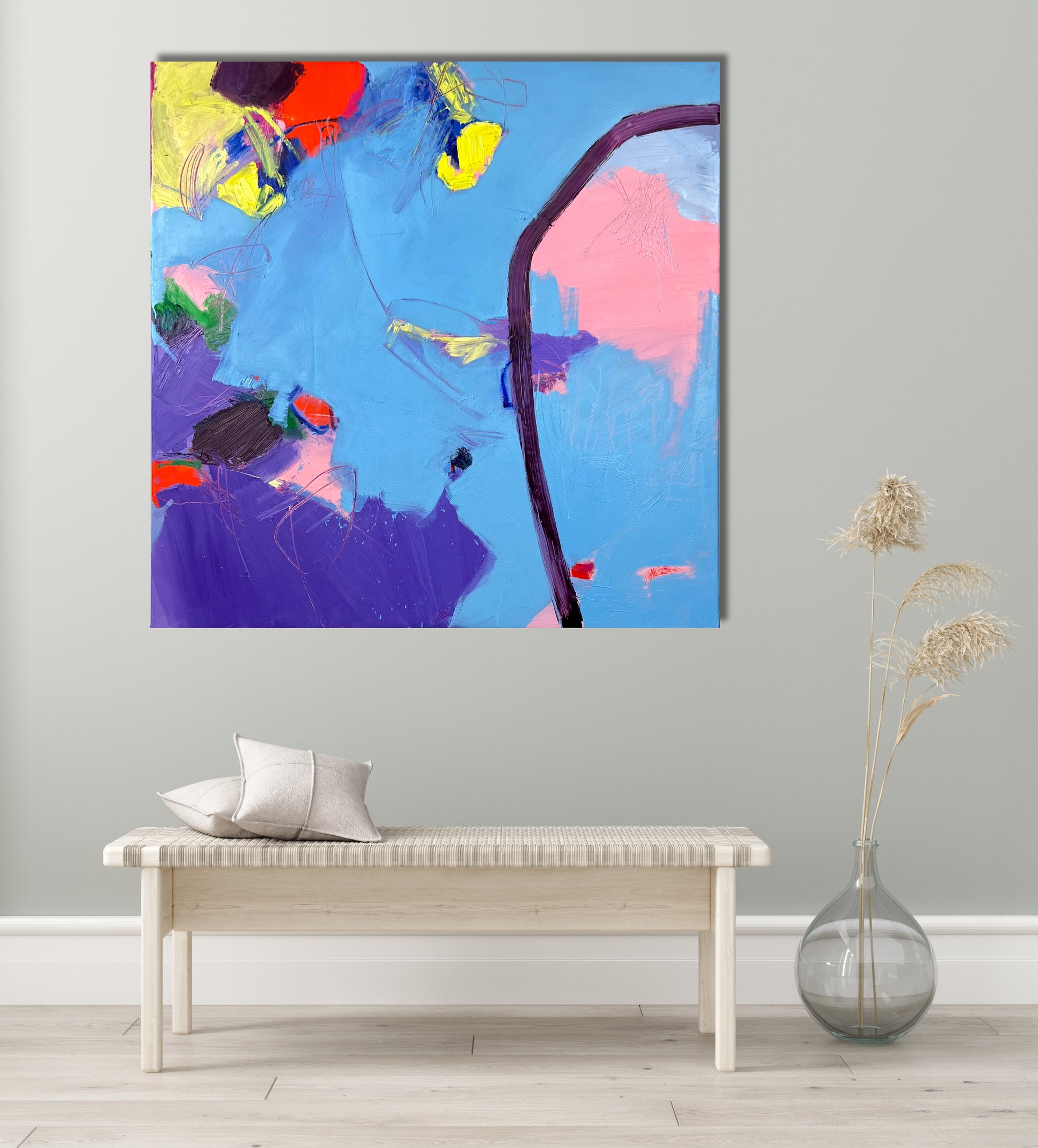 Original Abstraction. Colorful Abstract Art.