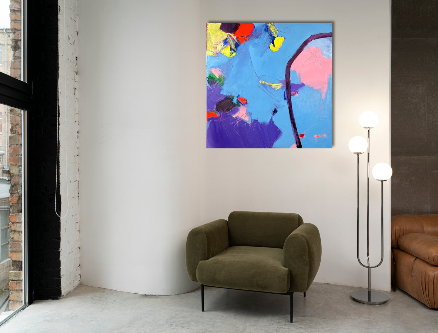 Original Abstraction. Colorful Abstract Art.