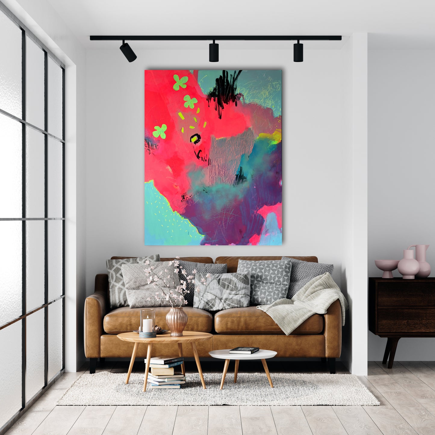 Original Abstraction. Colorful Abstract Art.