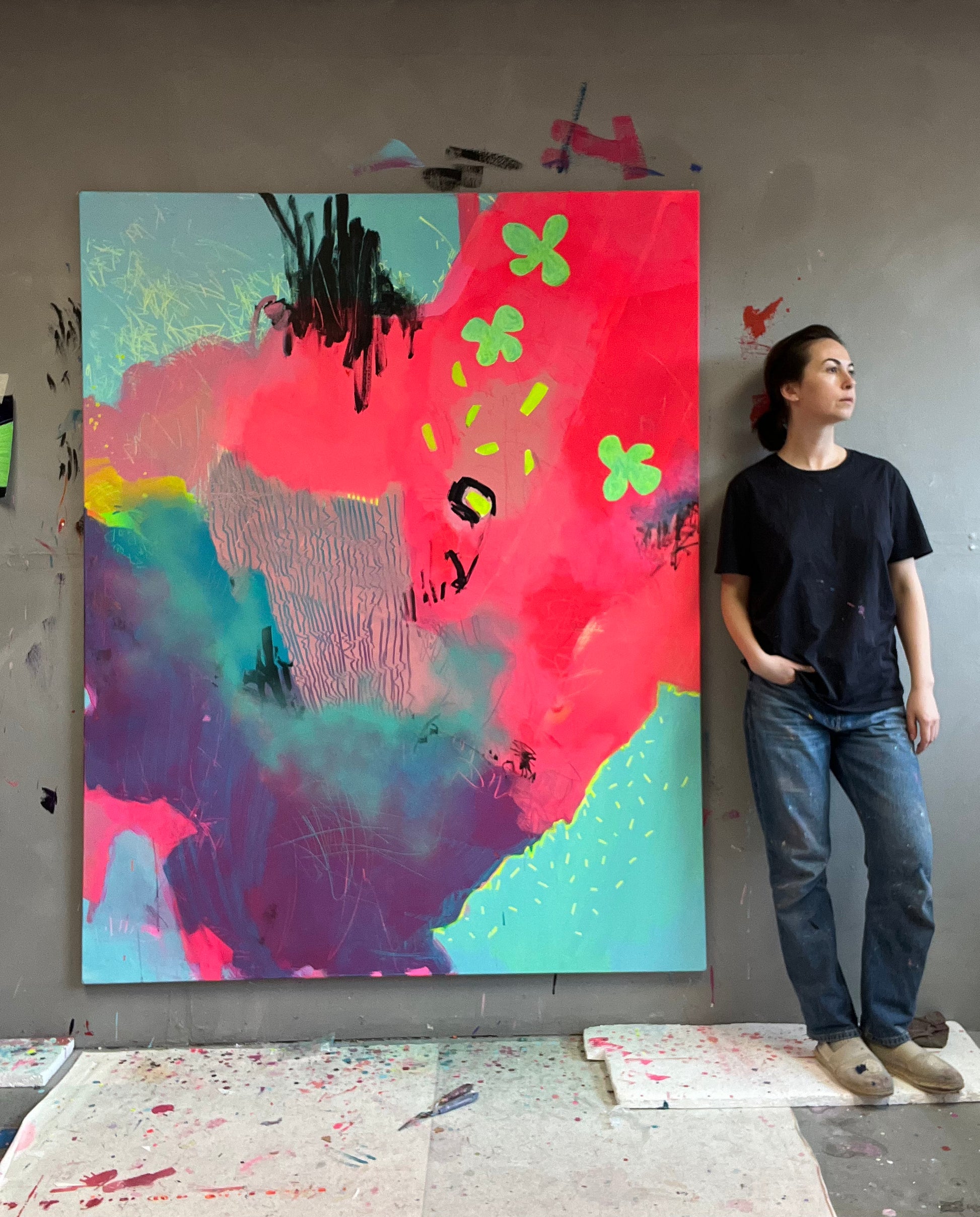 Original Abstraction. Colorful Abstract Art.