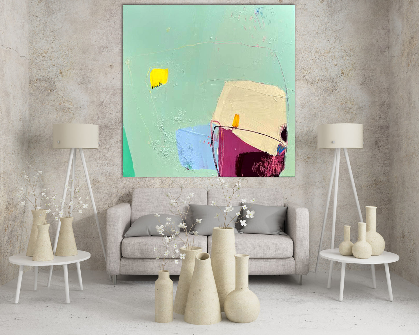 Original Abstraction. Colorful Abstract Art.