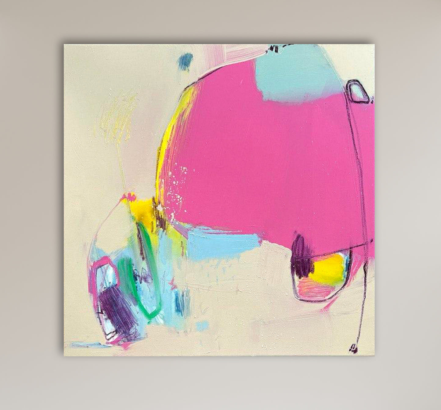 Original Abstraction. Colorful Abstract Art.