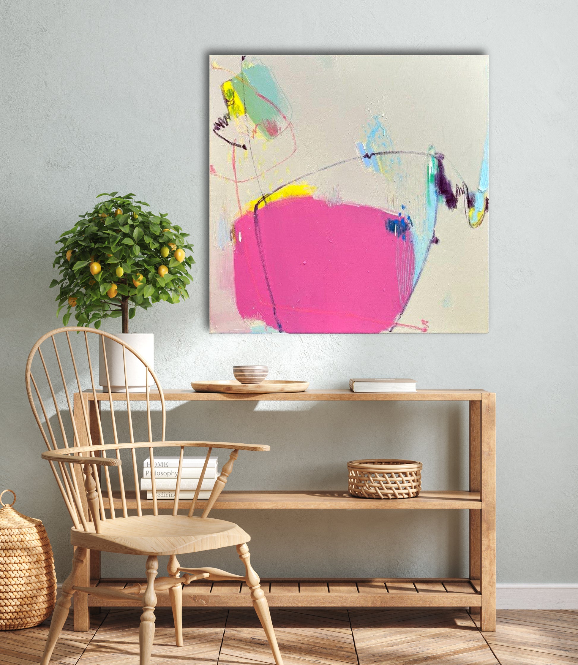 Original Abstraction. Colorful Abstract Art.