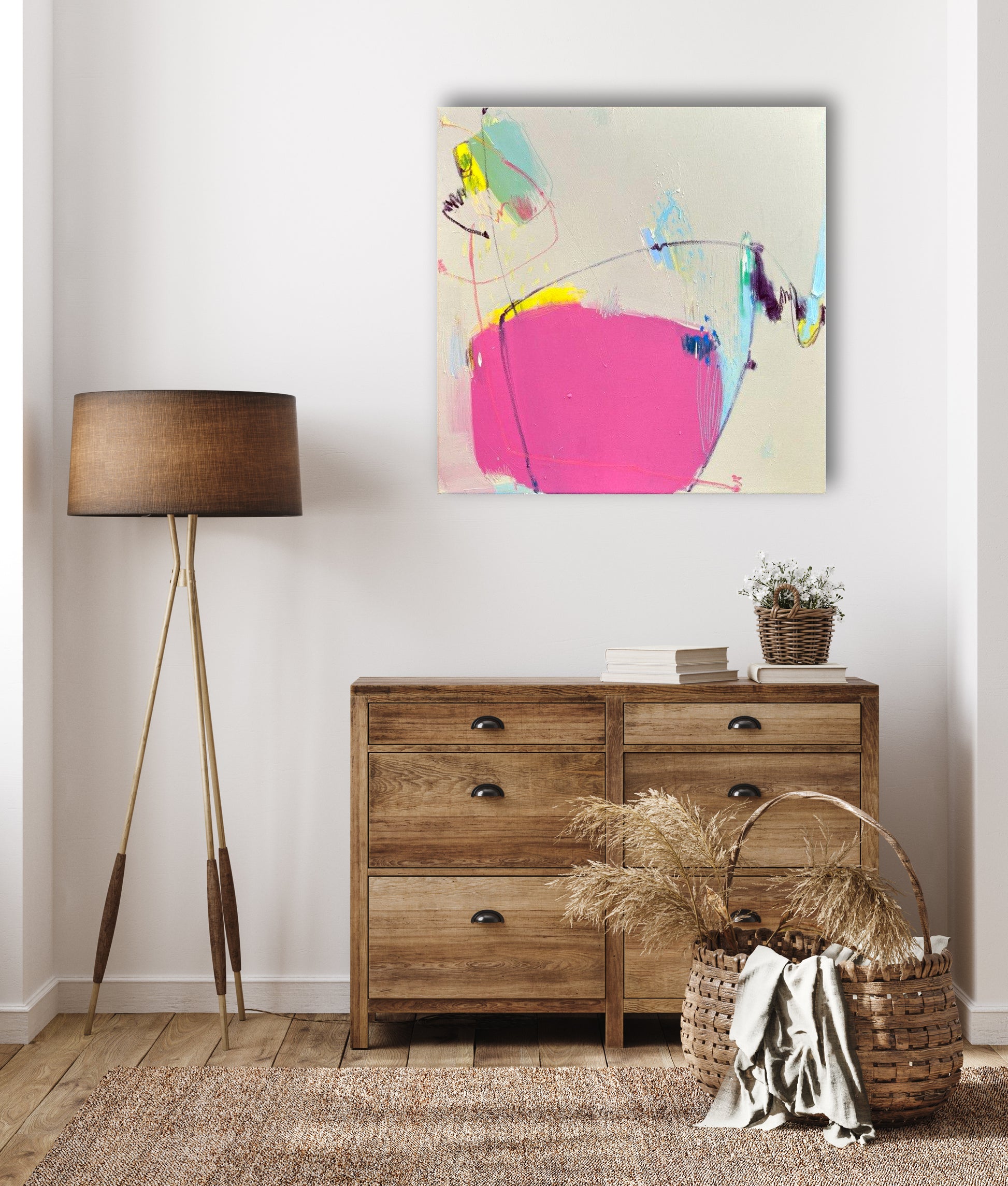 Original Abstraction. Colorful Abstract Art.