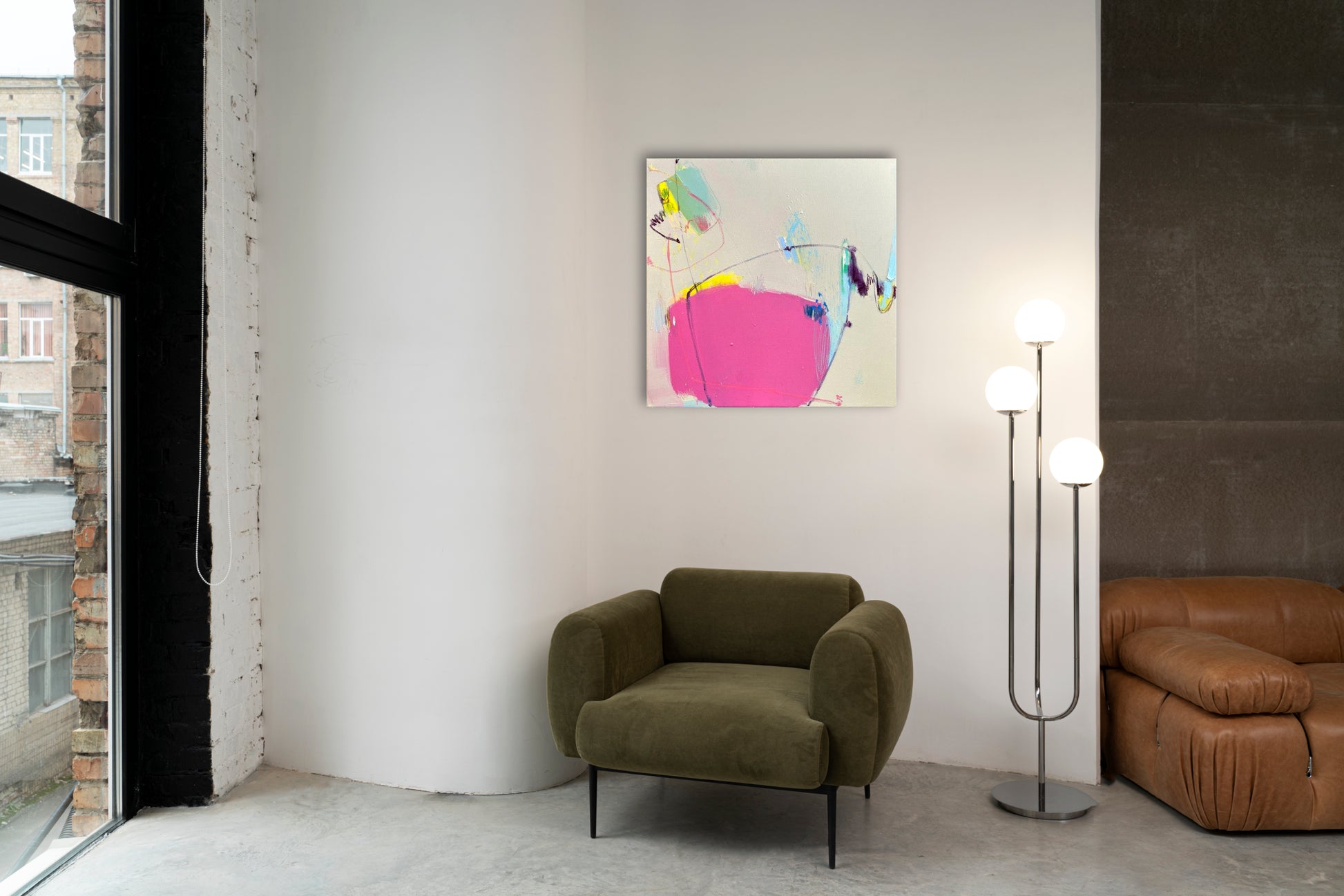 Original Abstraction. Colorful Abstract Art.