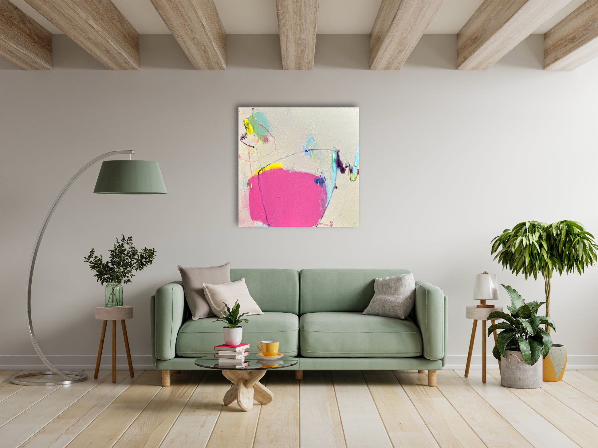 Original Abstraction. Colorful Abstract Art.