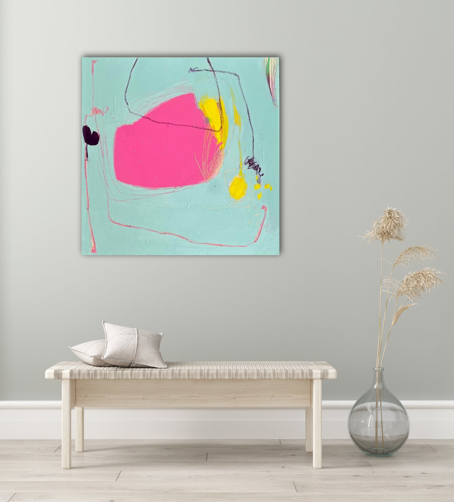 Original Abstraction. Colorful Abstract Art.