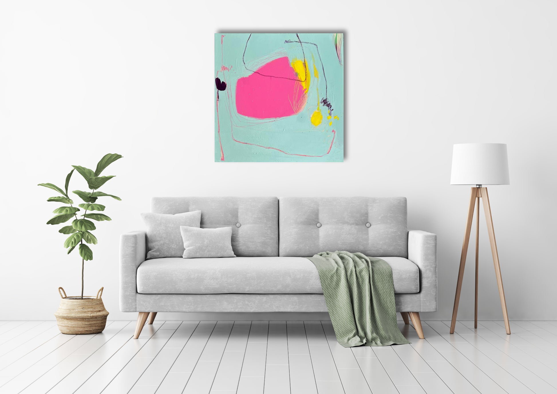 Original Abstraction. Colorful Abstract Art.