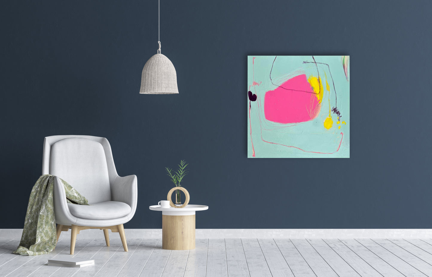 Original Abstraction. Colorful Abstract Art.