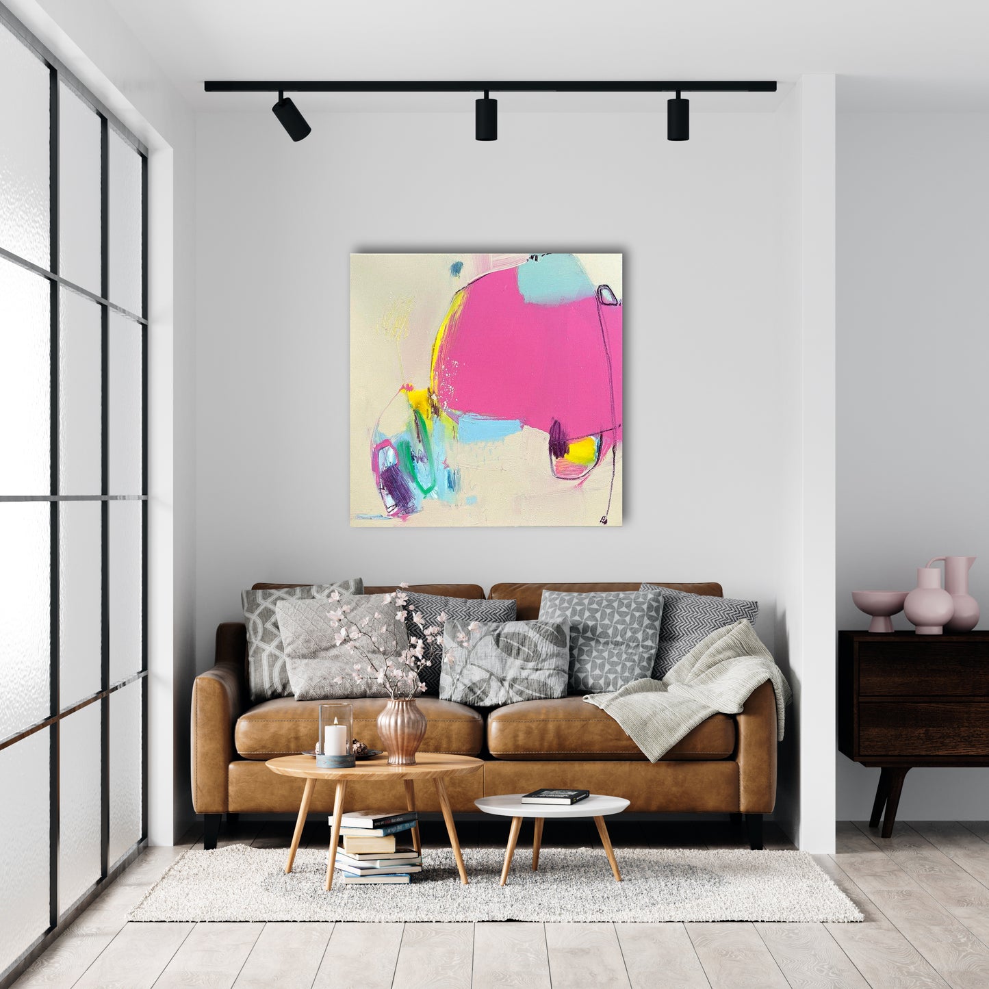 Original Abstraction. Colorful Abstract Art.