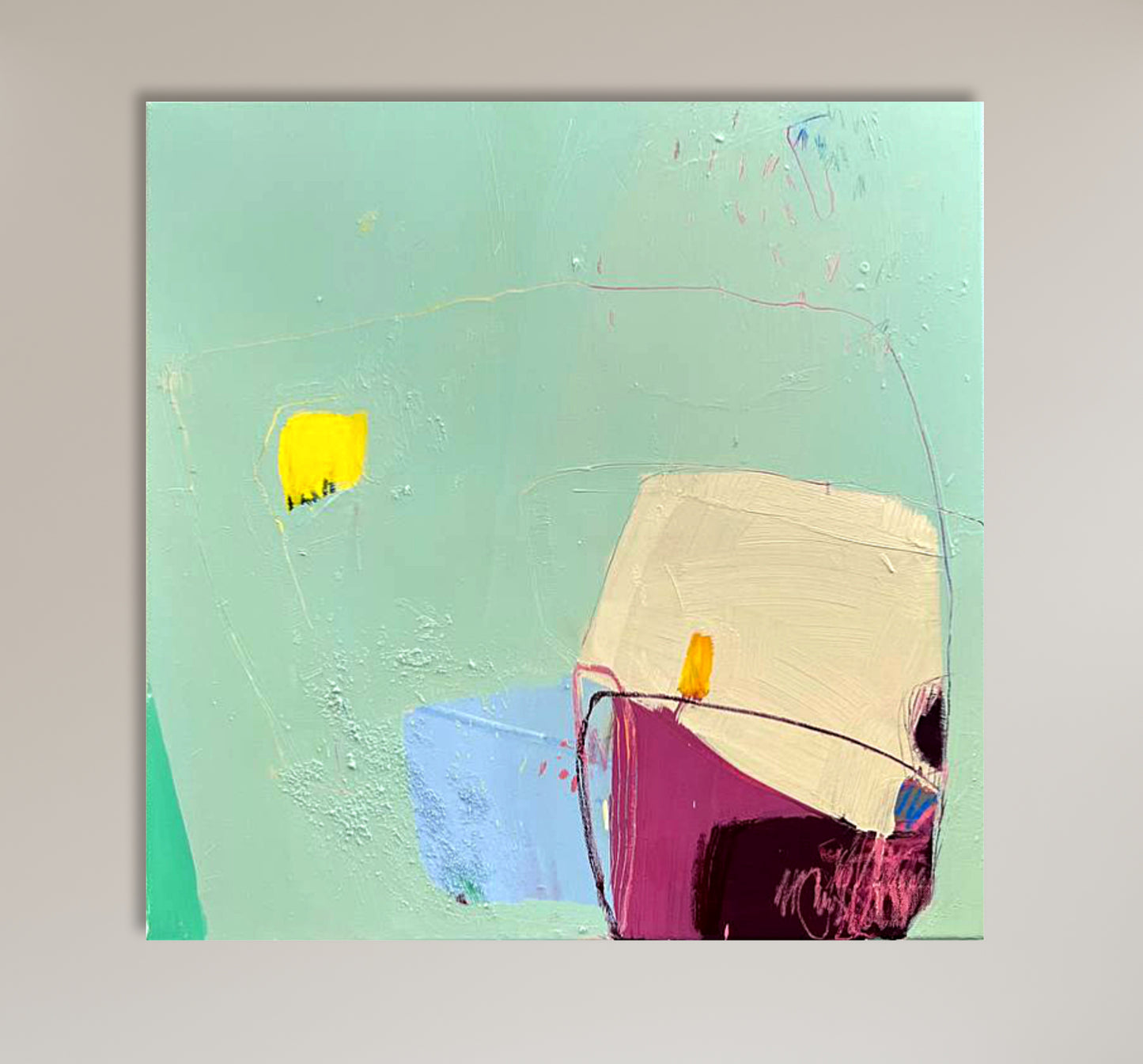 Original Absrtaction. Colorful Abstract Art.