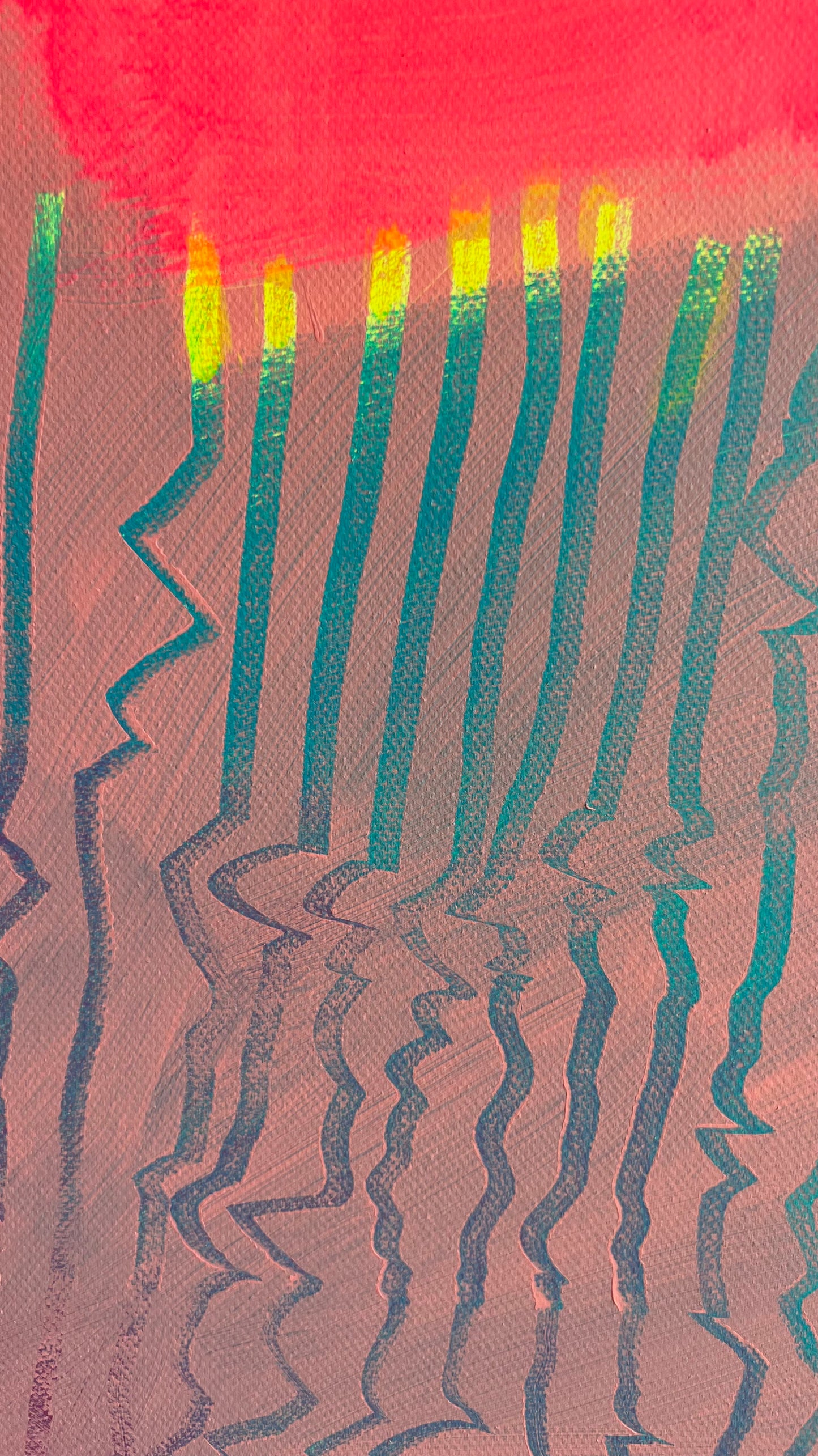 Original Abstraction. Colorful Abstract Art.