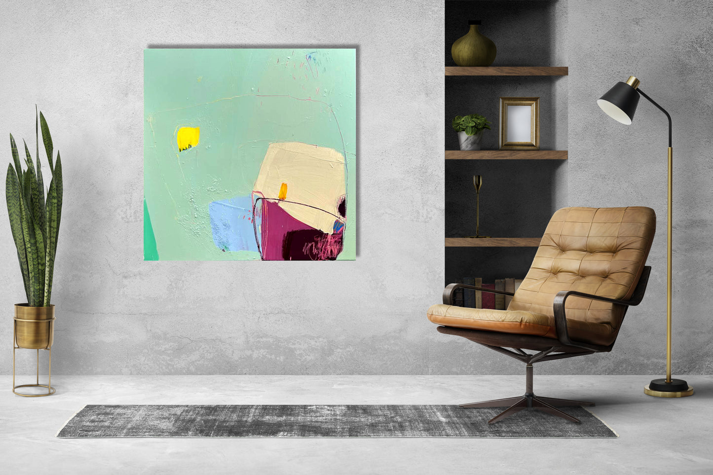 Original Abstraction. Colorful Abstract Art.