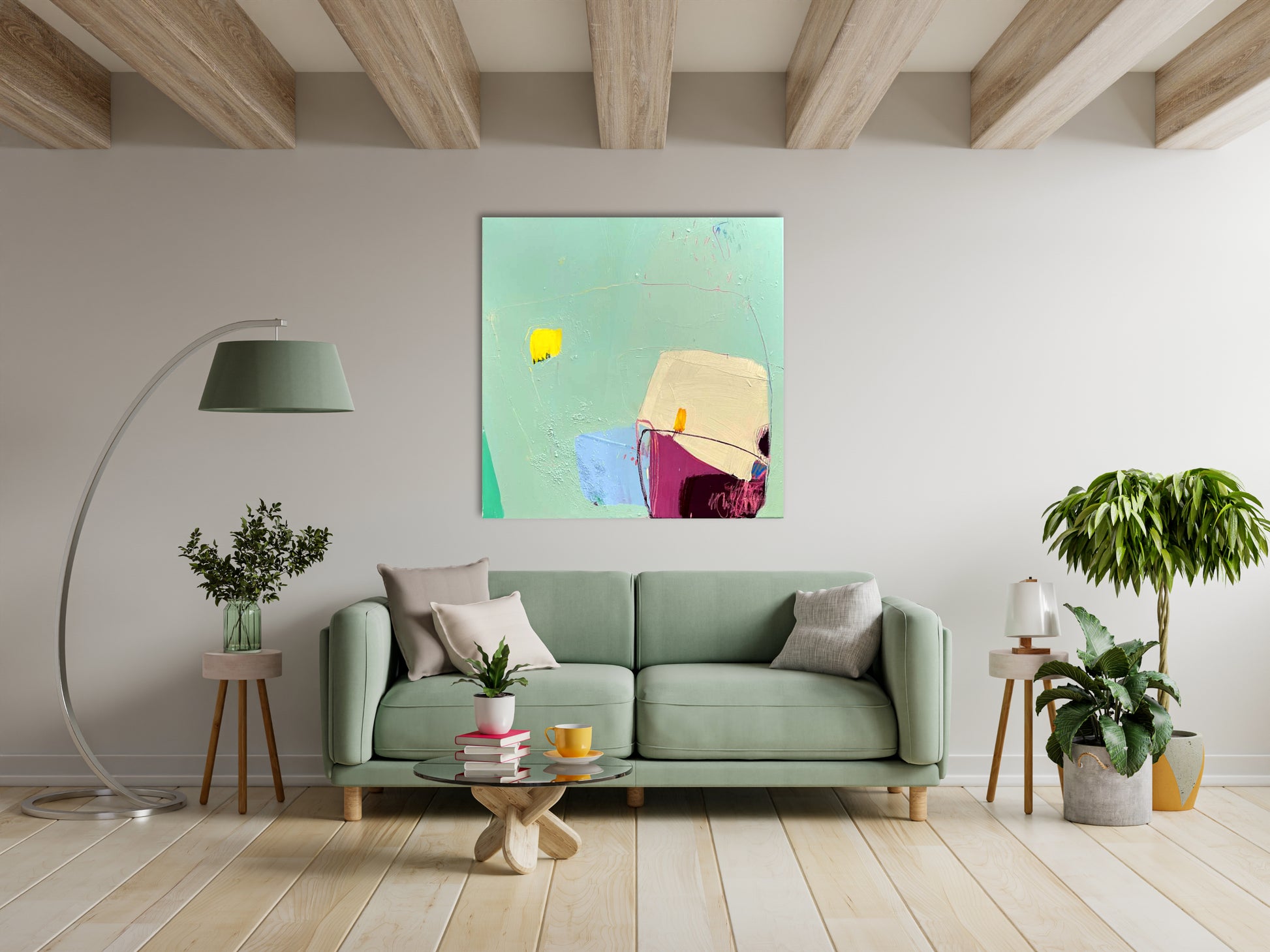 Original Abstraction. Colorful Abstract Art.