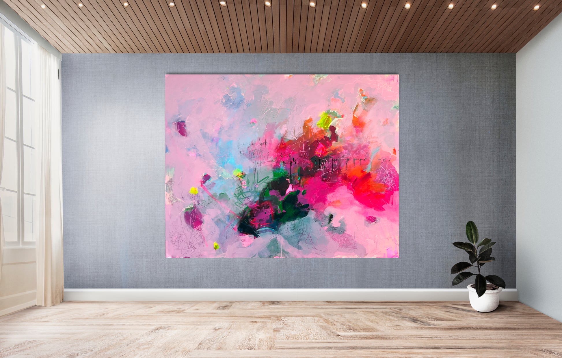 Original Abstraction. Colorful Abstract Art.