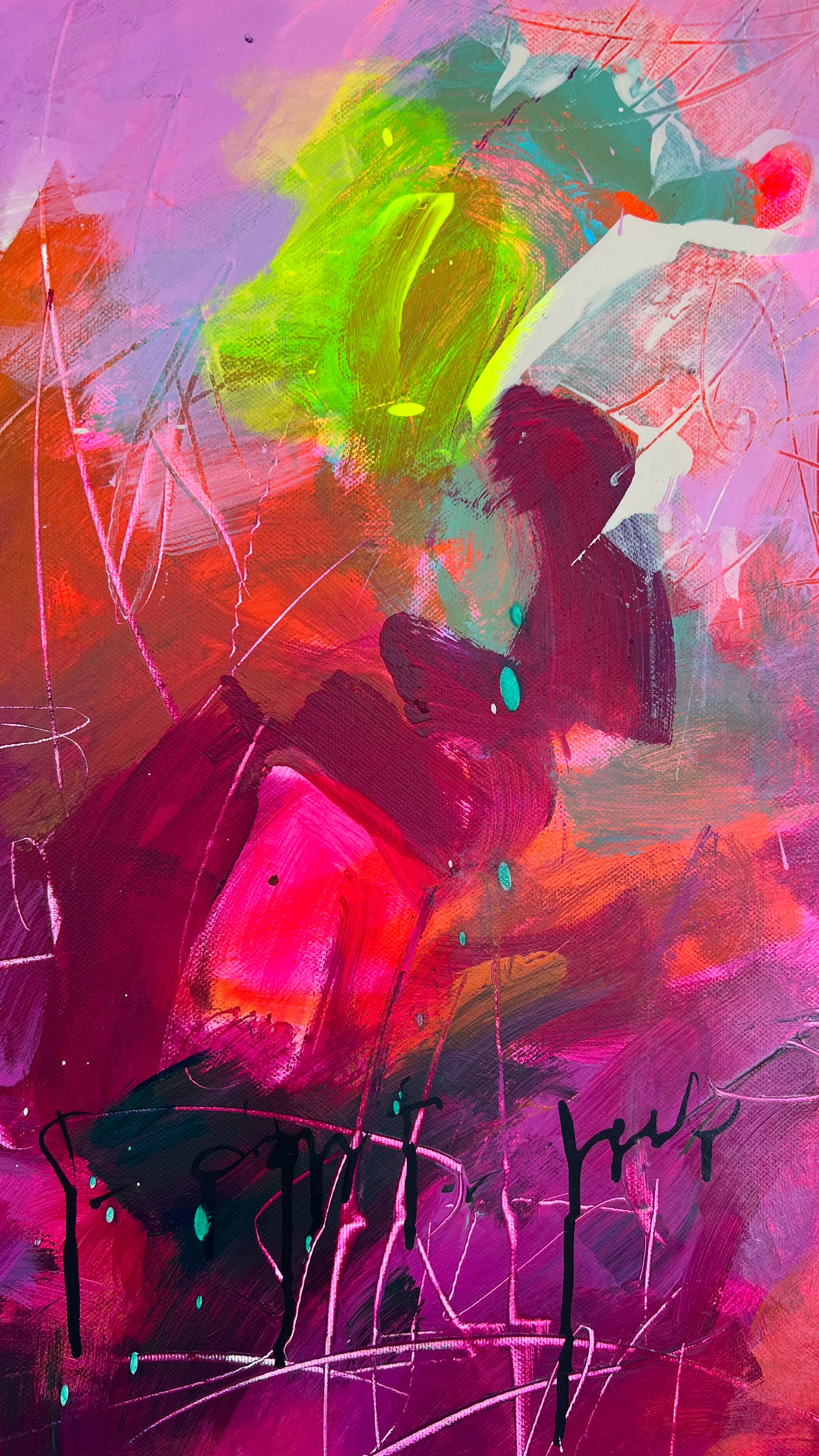 Original Abstraction. Colorful Abstract Art.