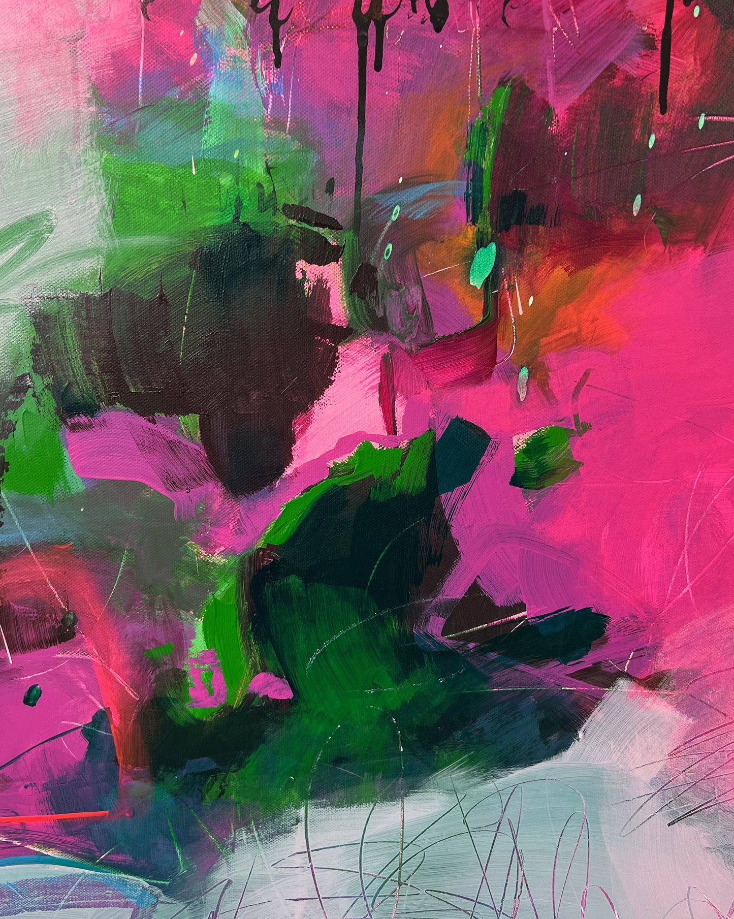 Original Abstraction. Colorful Abstract Art.