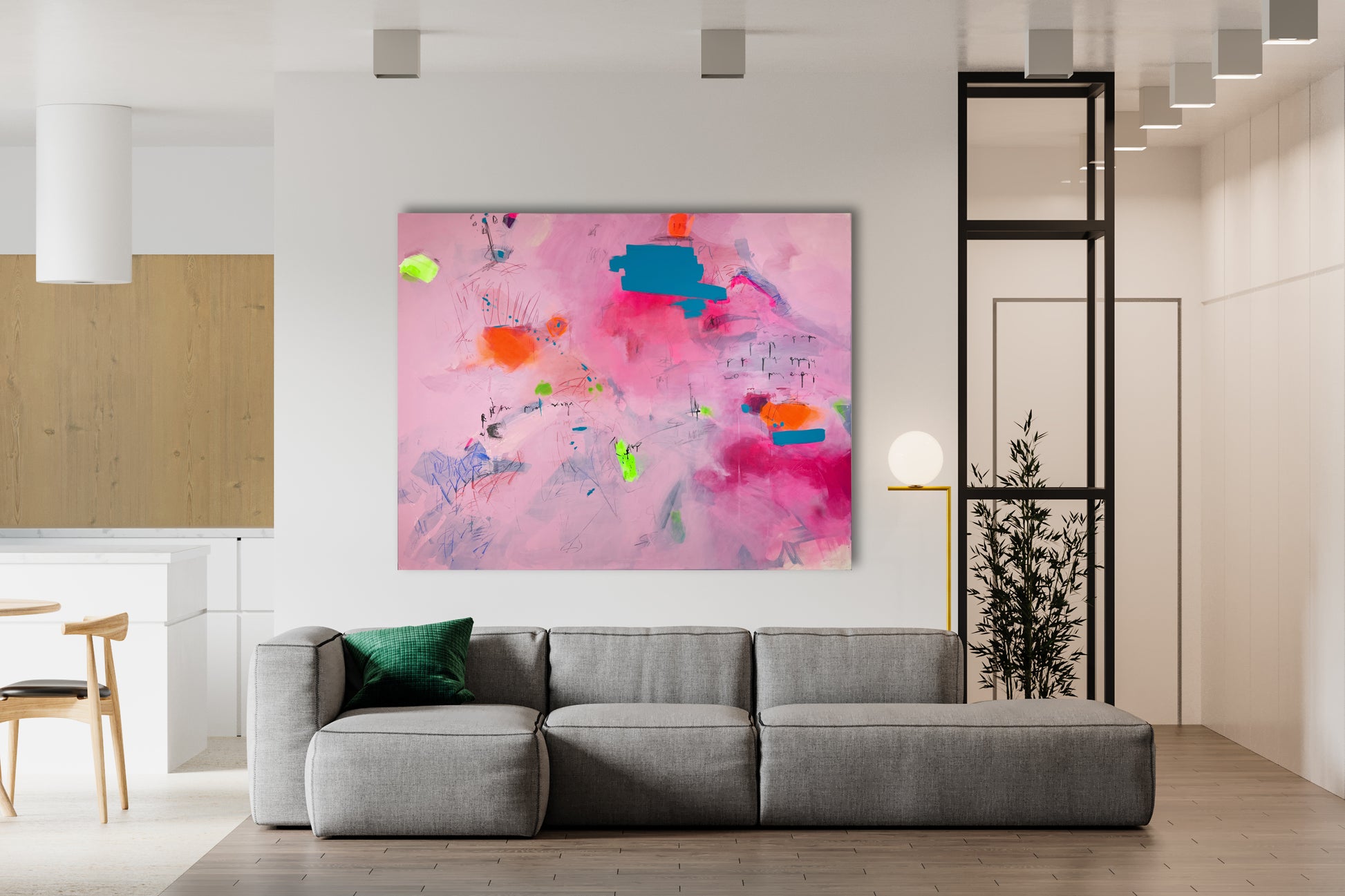 Original Abstraction. Colorful Abstract Art.