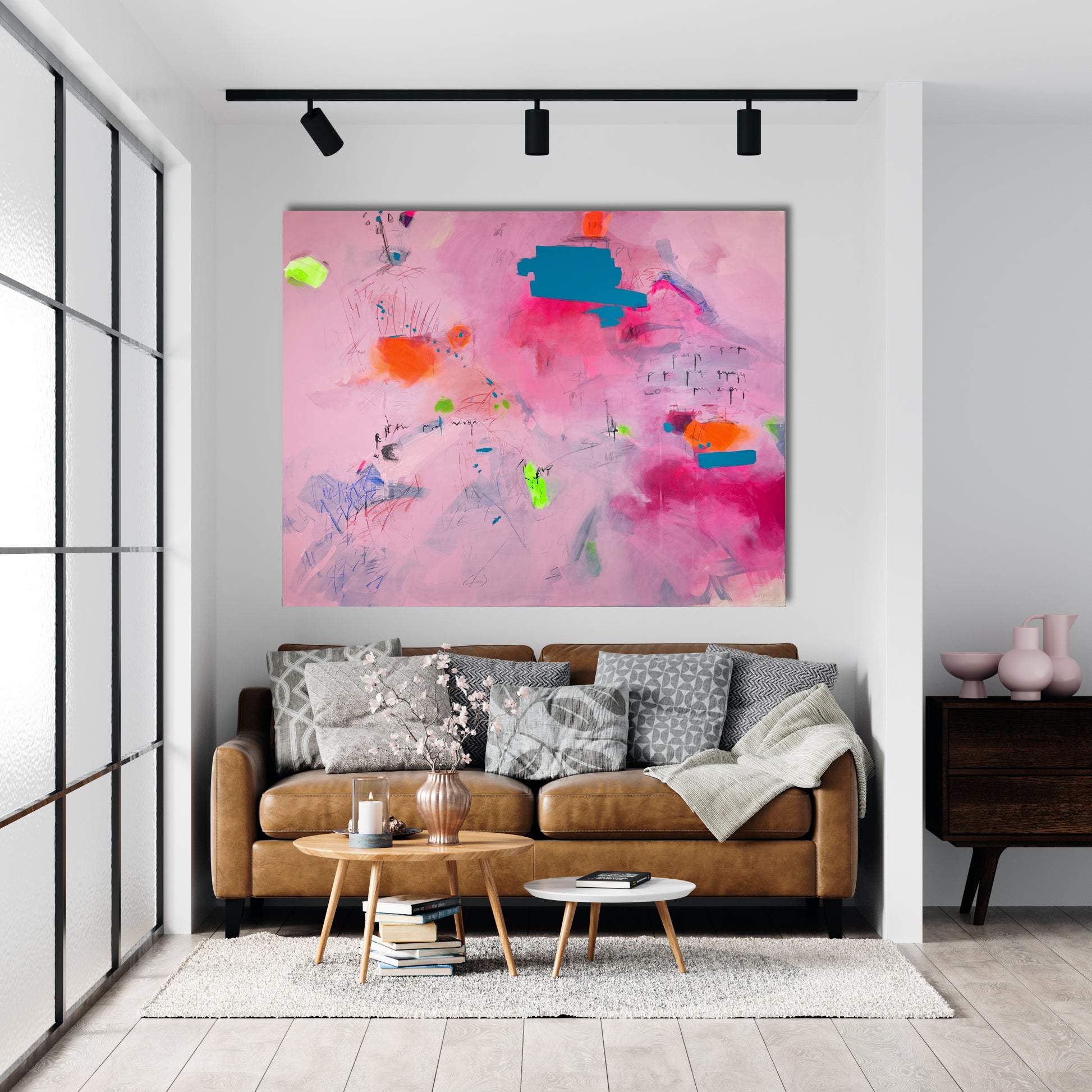 Original Abstraction. Colorful Abstract Art.