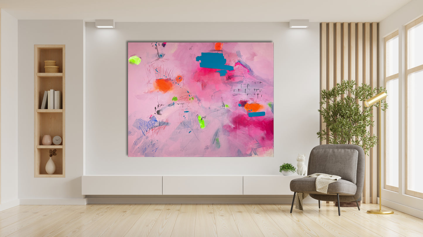 Original Abstraction. Colorful Abstract Art.