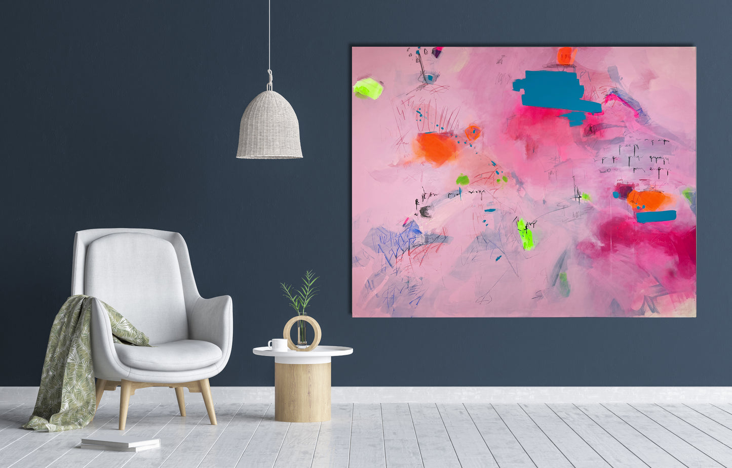 Original Abstraction. Colorful Abstract Art.