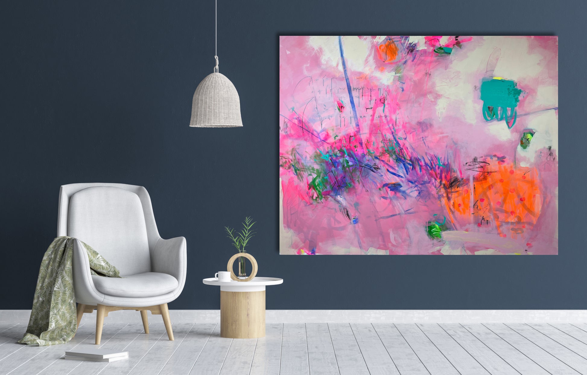 Original Abstraction. Colorful Abstract Art.