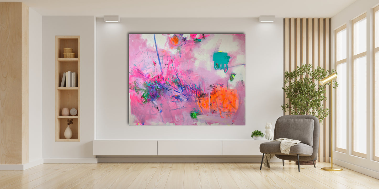 Original Abstraction. Colorful Abstract Art.
