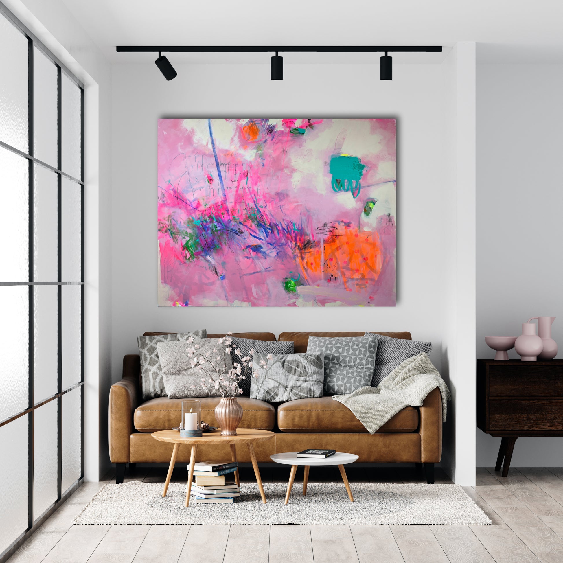Original Abstraction. Colorful Abstract Art.