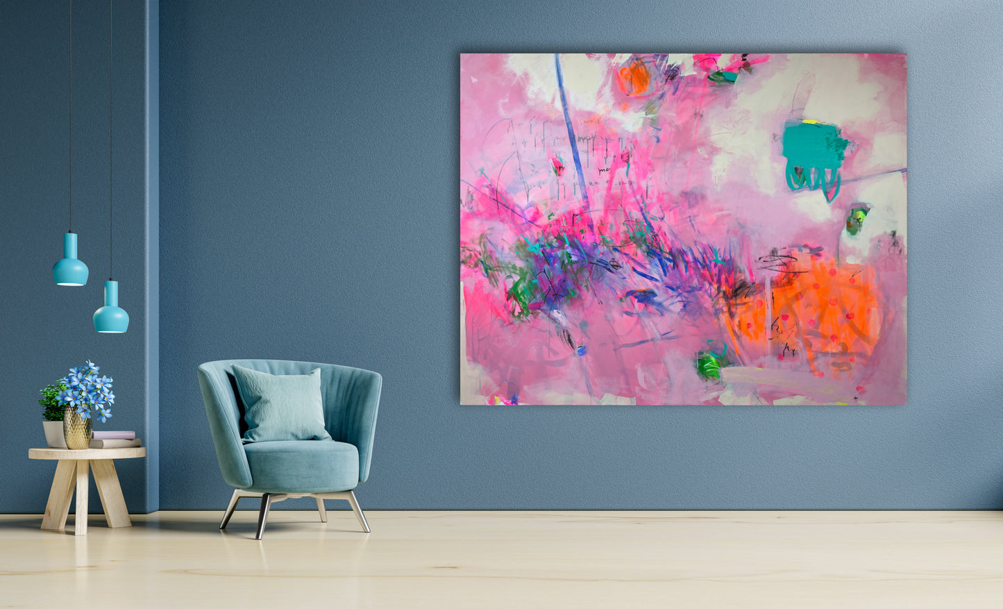 Original Abstraction. Colorful Abstract Art.