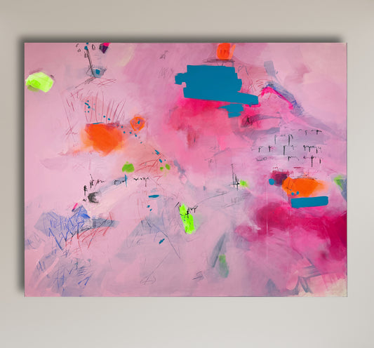 Original Abstraction. Colorful Abstract Art.