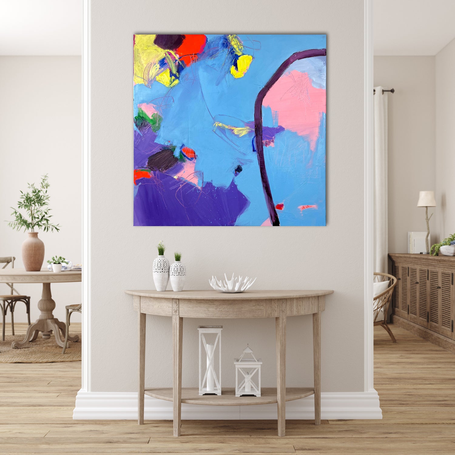 Original Abstraction. Colorful Abstract Art. 