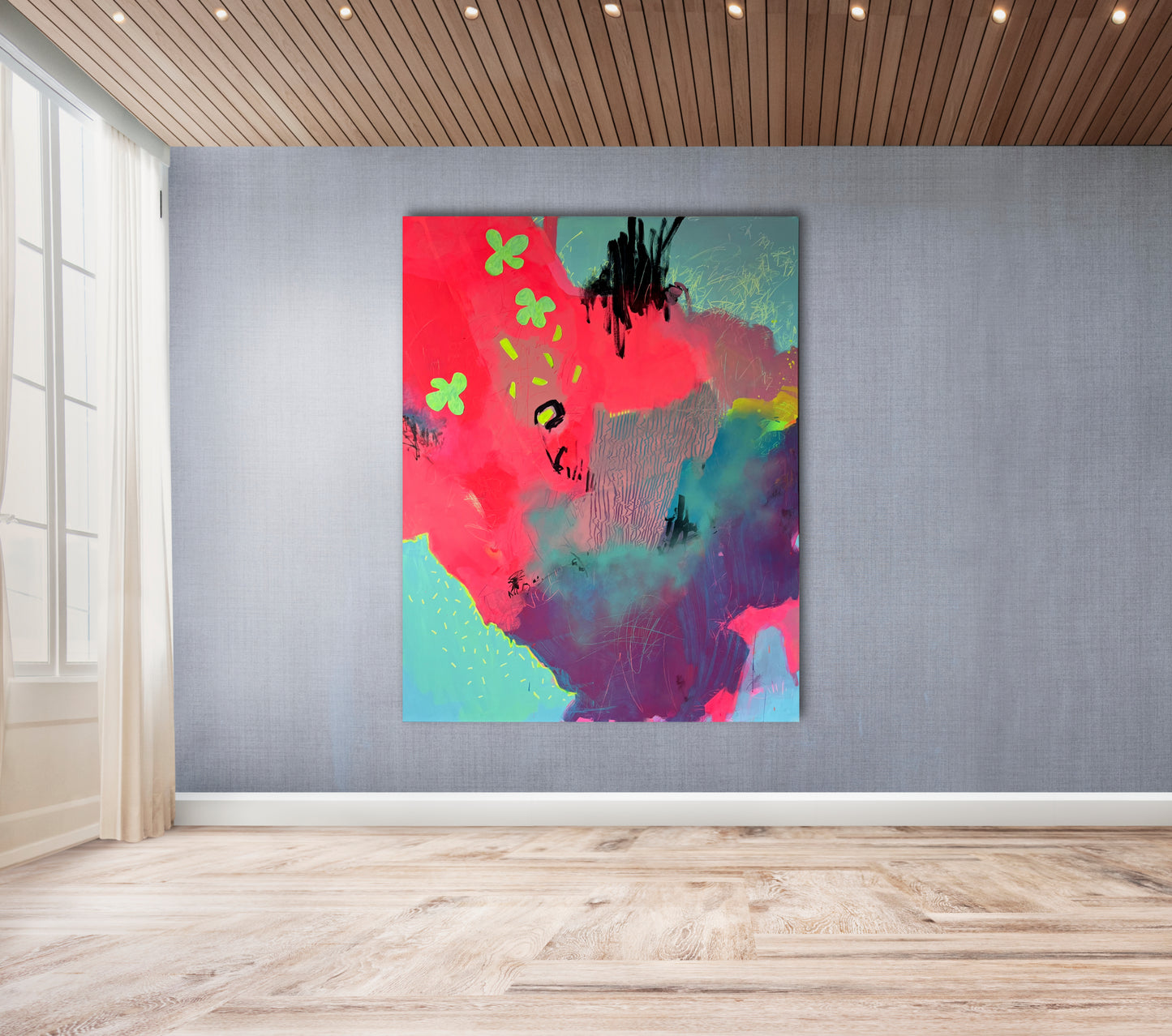 Original Abstraction. Colorful Abstract Art. 