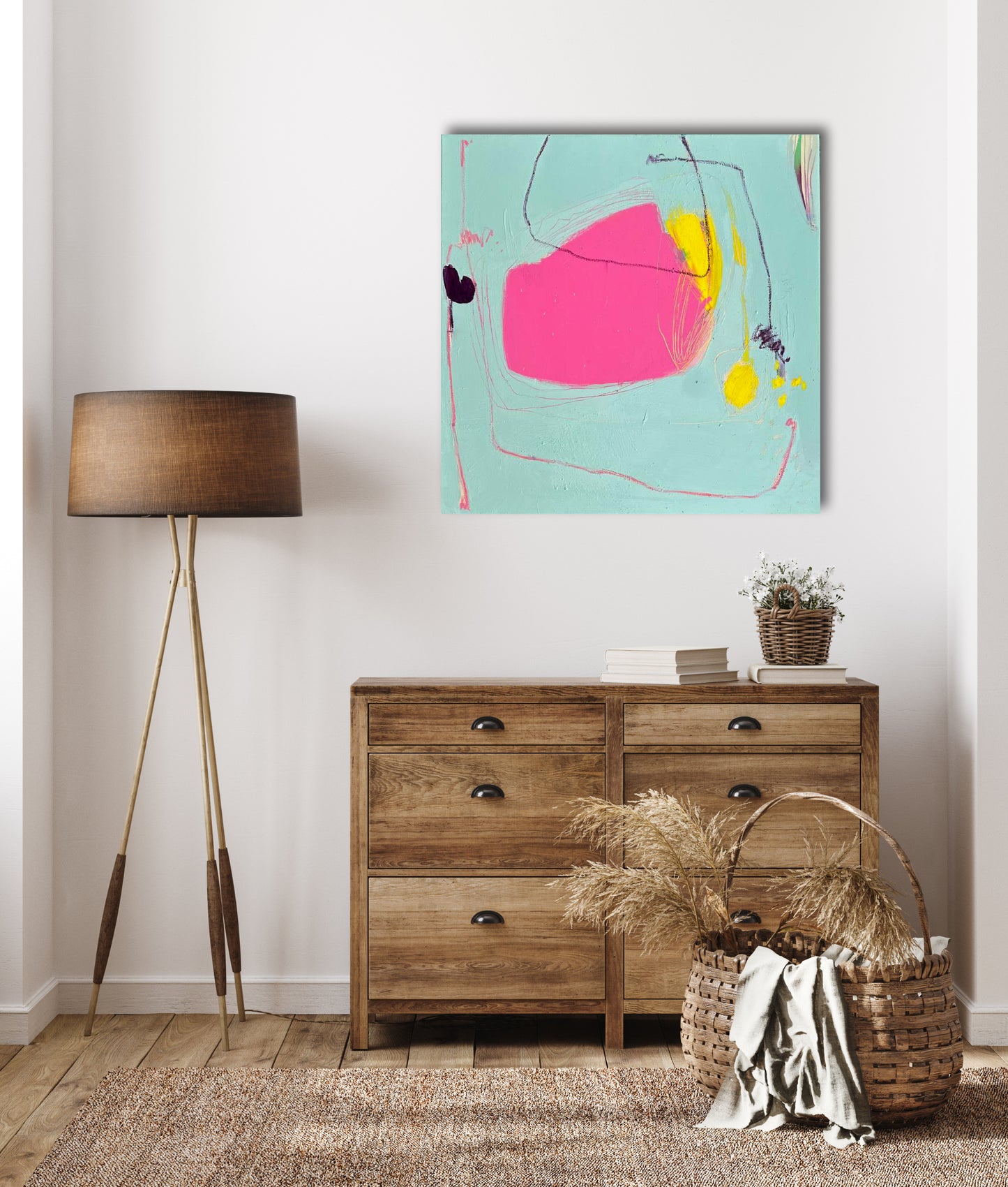 Original Abstraction. Colorful Abstract Art. 