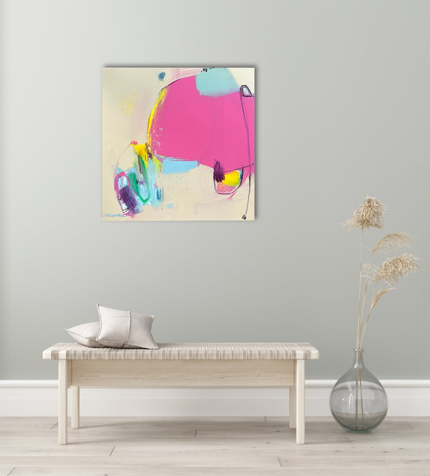 Original Abstraction. Colorful Abstract Art. 