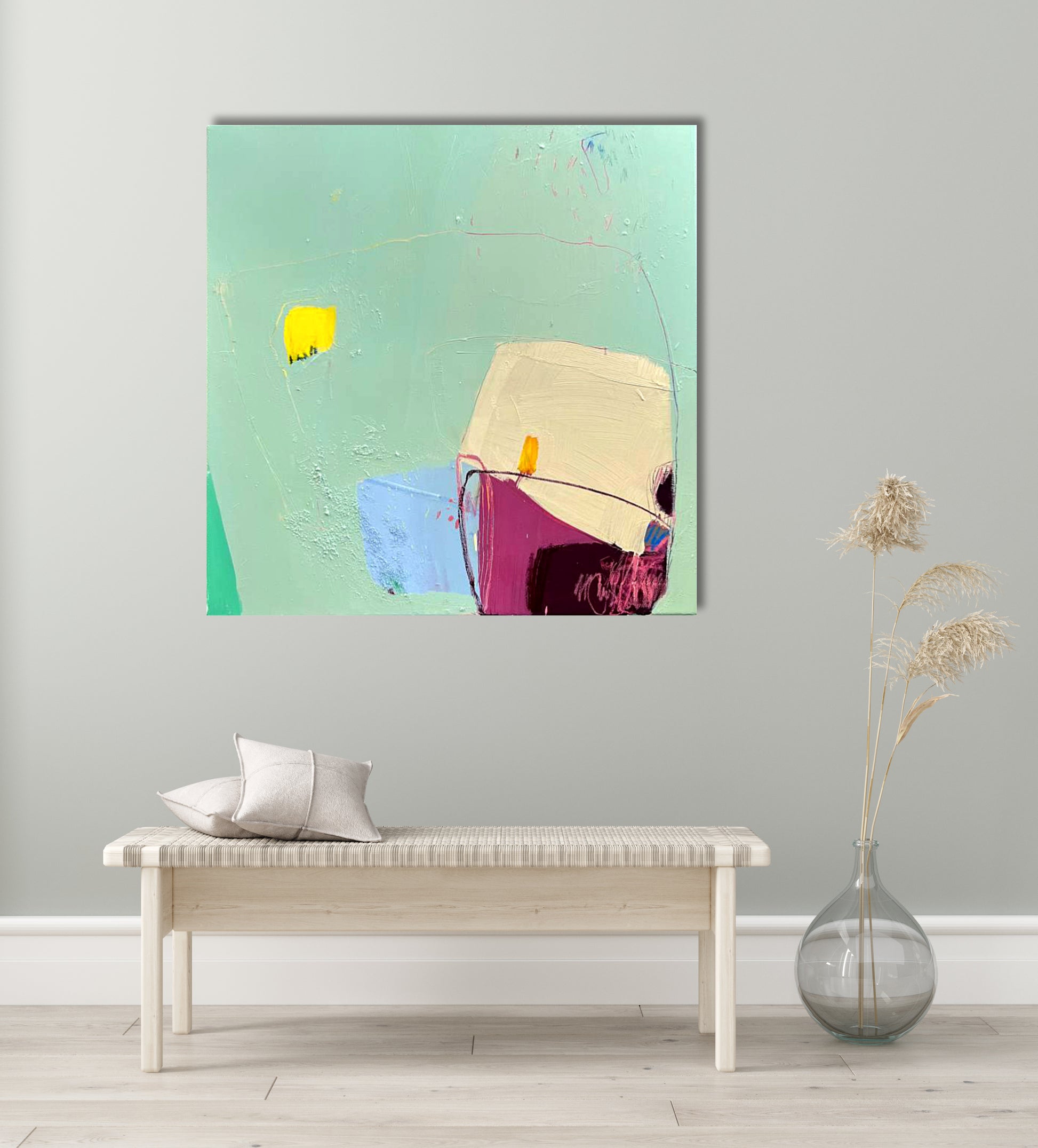 Original Abstraction. Colorful Abstract Art. Modern Decore